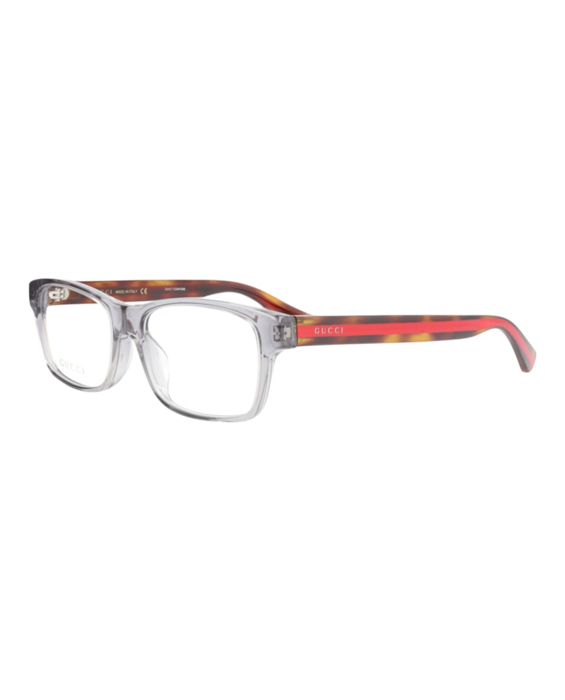 Gucci Square Eyeglasses Grey/Havana/Transparent (GG0006OA-30001020-004)