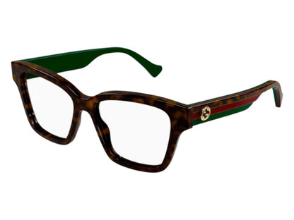 Gucci Square Eyeglasses Havana (GG1302O 006)