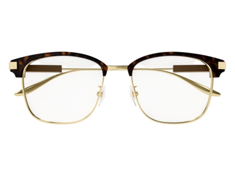 Gucci Square Eyeglasses Havana/Gold (GG1439OK 002)