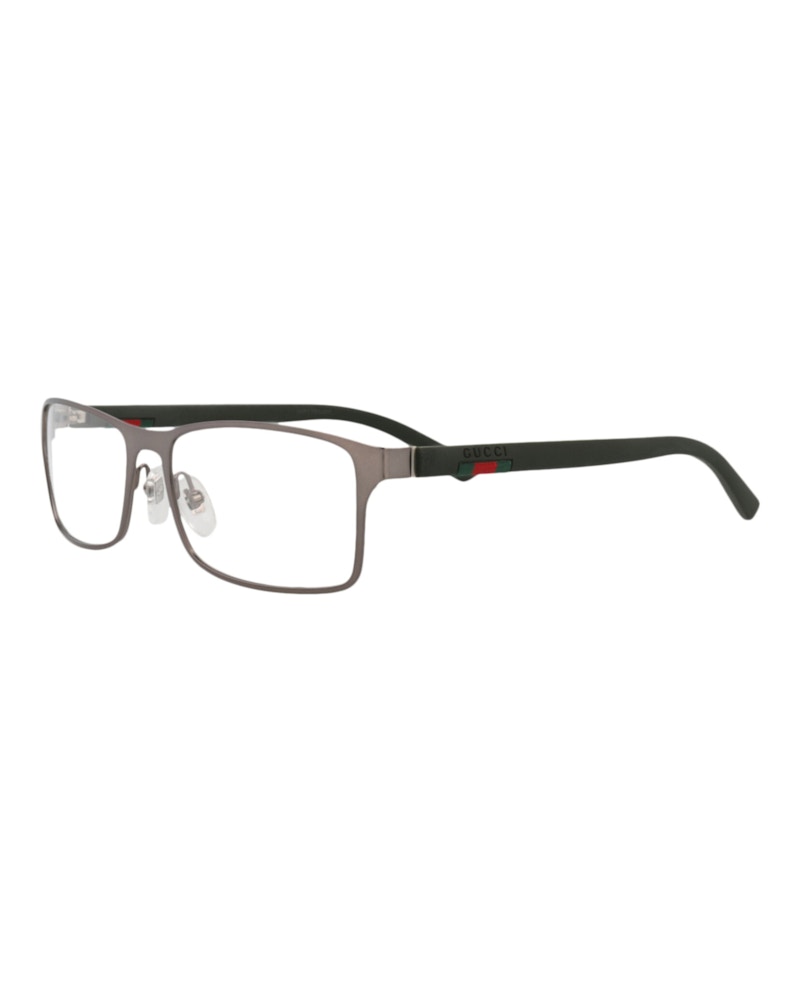 Gucci Square Eyeglasses Ruthenium/Green (GG0614O-30008141-005)