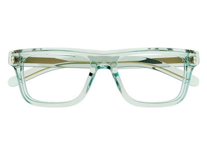 Gucci Square Eyeglasses Transparent Light Green (GG1525O 004)