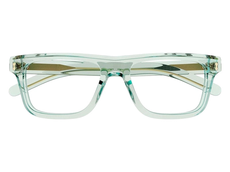 Gucci Square Eyeglasses Transparent Light Green (GG1525O 004)
