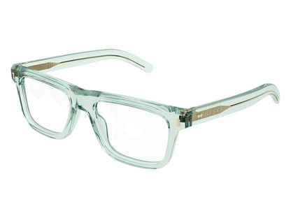Gucci Square Eyeglasses Transparent Light Green (GG1525O 004)