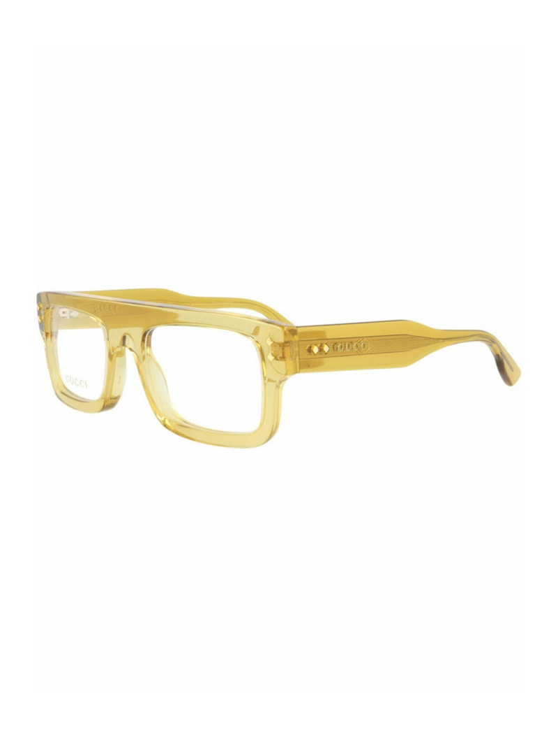 Gucci Square Eyeglasses Yellow/Yellow/Transparent (GG1085O-30013036-003)