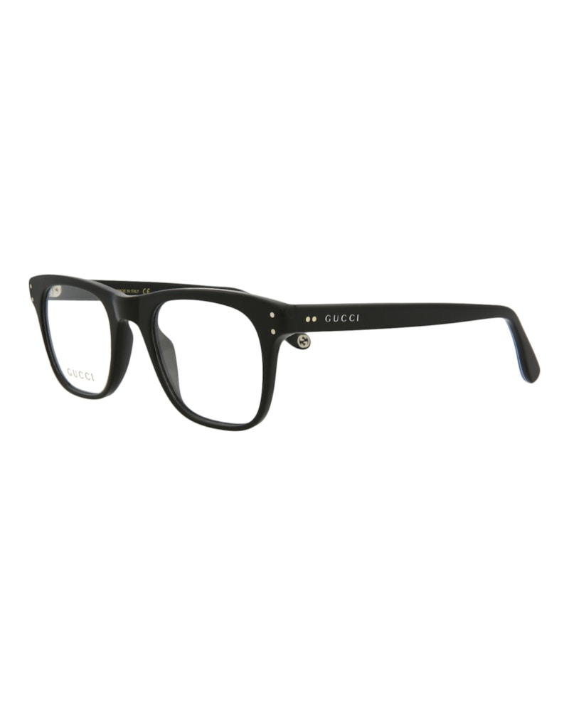Gucci Square-Frame Acetate Optical Frames Black Black Transparent (GG0476O-30006448-006)