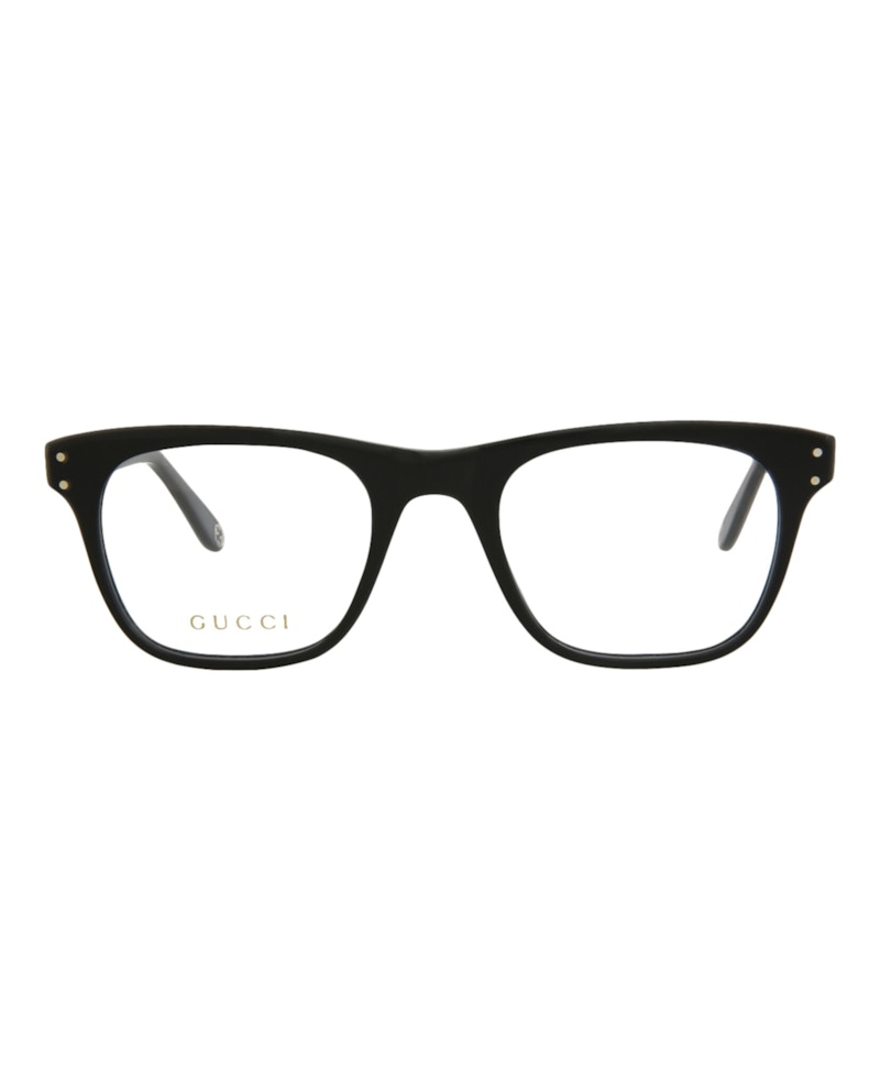 Gucci Square-Frame Acetate Optical Frames Black Black Transparent (GG0476O-30006448-006)