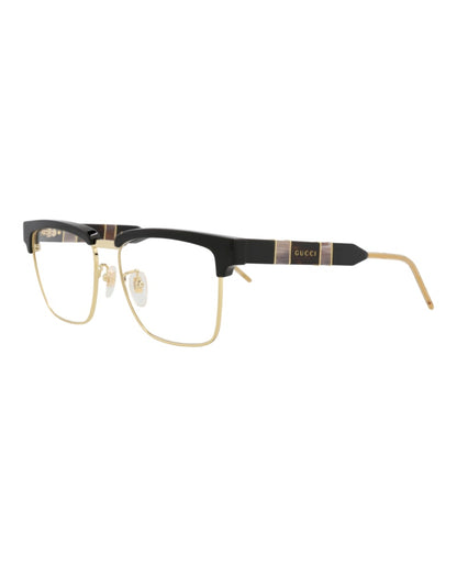 Gucci Square-Frame Acetate Optical Frames Black Black Transparent (GG0605O-30008100-001)