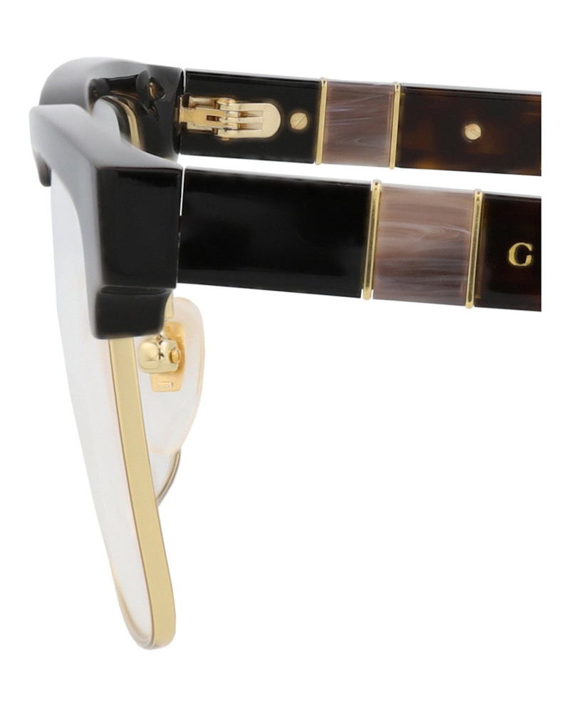 Gucci Square-Frame Acetate Optical Frames Black Black Transparent (GG0605O-30008100-001)