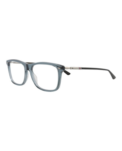 Gucci Square-Frame Acetate Optical Frames Grey Ruthenium Transparent (GG0519O-30007690-007)