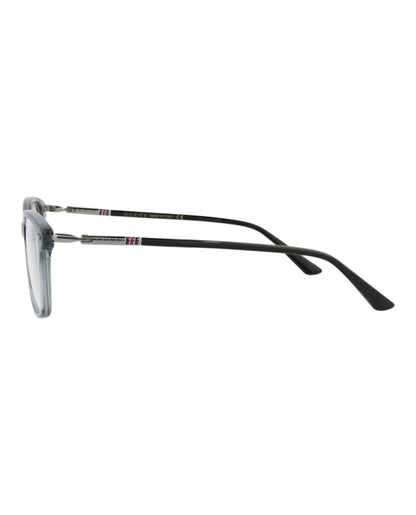 Gucci Square-Frame Acetate Optical Frames Grey Ruthenium Transparent (GG0520O-30007695-003)
