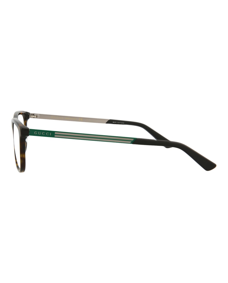 Gucci Square-Frame Acetate Optical Frames Havana Green Transparent (GG0696OA-30008604-002)