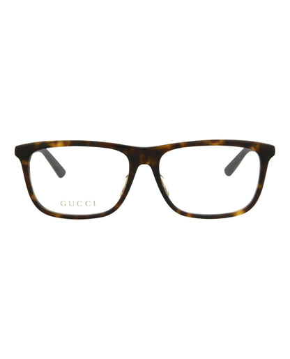 Gucci Square-Frame Acetate Optical Frames Havana Green Transparent (GG0696OA-30008604-002)