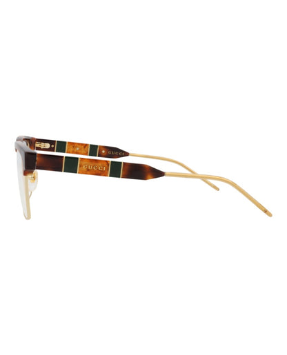 Gucci Square-Frame Acetate Optical Frames Havana Havana Transparent (GG0605O-30008100-005)