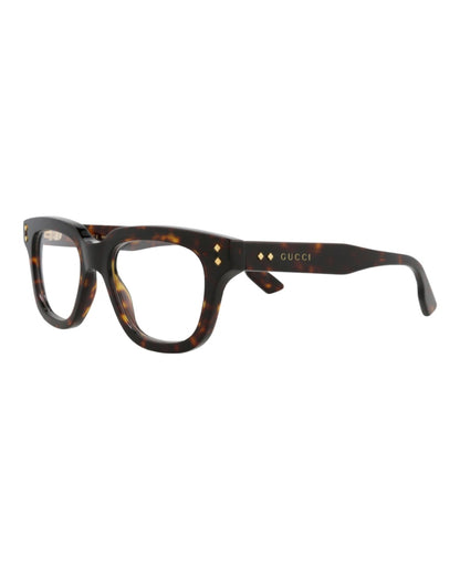 Gucci Square-Frame Acetate Optical Frames Havana Havana Transparent (GG1219O-30013476-002)