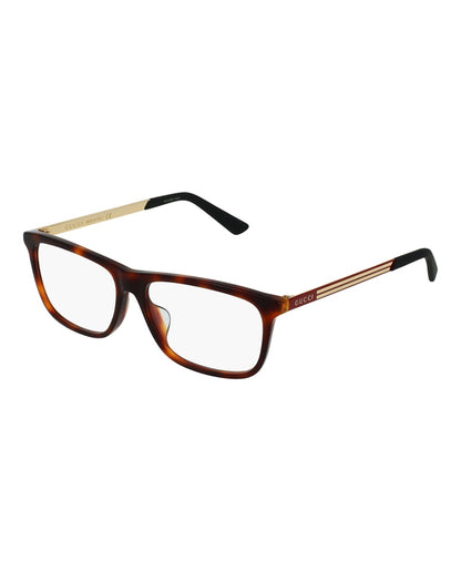 Gucci Square-Frame Acetate Optical Frames Havana Red Transparent (GG0696OA-30008604-003)