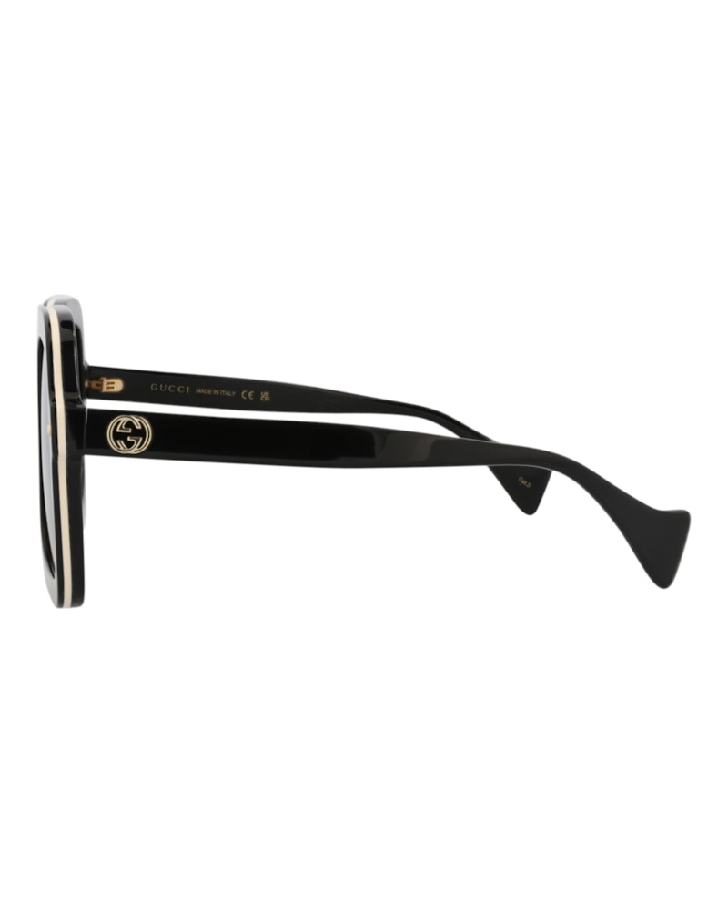 Gucci Square-Frame Acetate Sunglasses Black/Black/Brown (GG1241S-30013511-001)