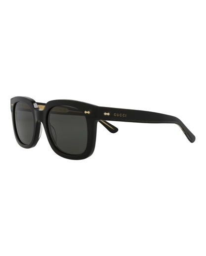 Gucci Square-Frame Acetate Sunglasses Black Black Grey (GG0912S-30010538-001)