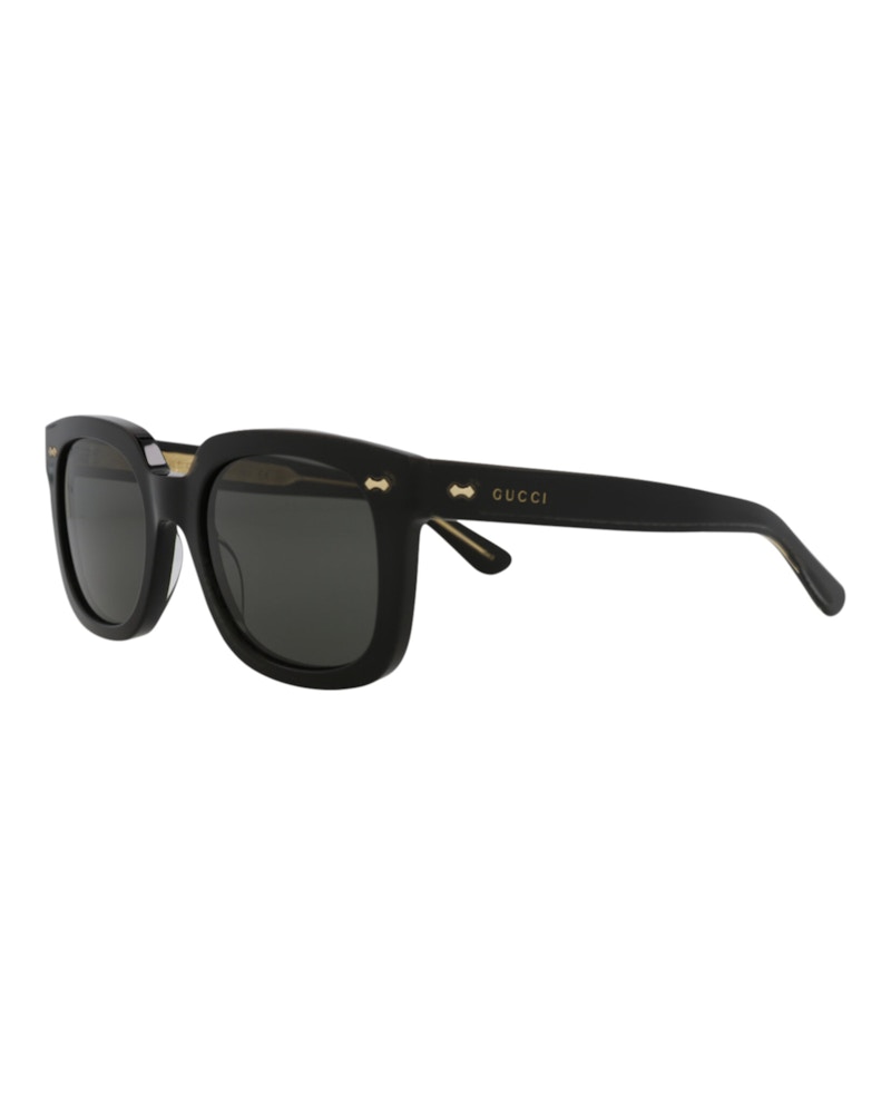 Gucci Square-Frame Acetate Sunglasses Black Black Grey (GG0912S-30010538-001)