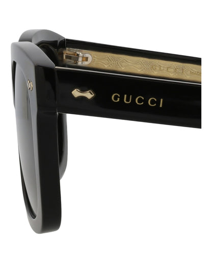 Gucci Square-Frame Acetate Sunglasses Black Black Grey (GG0912S-30010538-001)