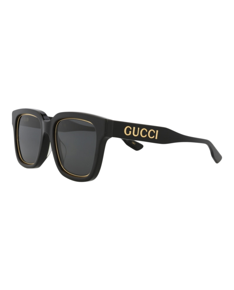 Gucci Square-Frame Acetate Sunglasses Black/Black/Grey (GG1136SA-30012716-001)