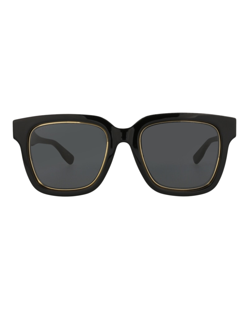 Gucci Square-Frame Acetate Sunglasses Black/Black/Grey (GG1136SA-30012716-001)