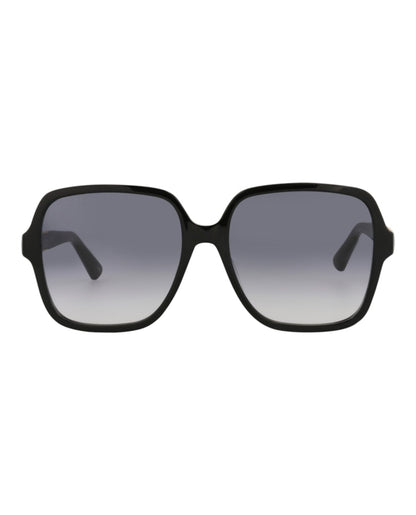 Gucci Square-Frame Acetate Sunglasses Black/Black/Grey (GG1189S-30013438-002)