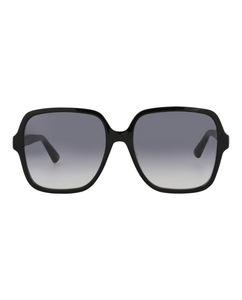Gucci Square-Frame Acetate Sunglasses Black/Black/Grey (GG1189S-30013438-002)