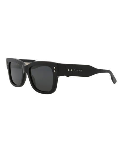Gucci Square-Frame Acetate Sunglasses Black/Black/Grey (GG1217S-30013478-001)