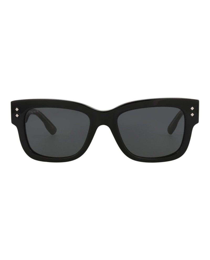 Gucci Square-Frame Acetate Sunglasses Black/Black/Grey (GG1217S-30013478-001)
