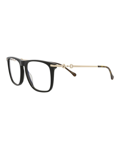Gucci Square-Frame Acetate Sunglasses Black/Gold/Transparent (GG0915S-30010415-005)