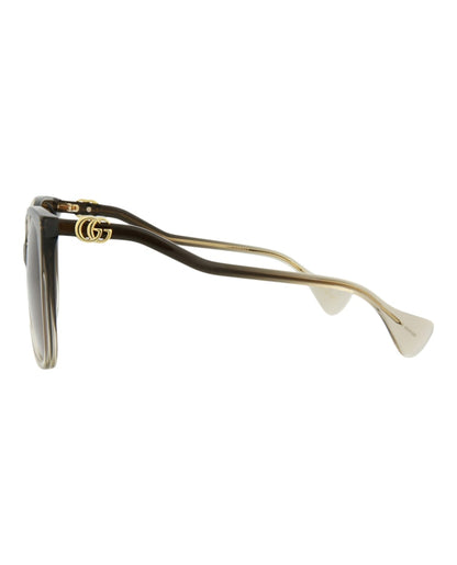 Gucci Square-Frame Acetate Sunglasses Brown Brown Brown (GG1010S-30011580-002)