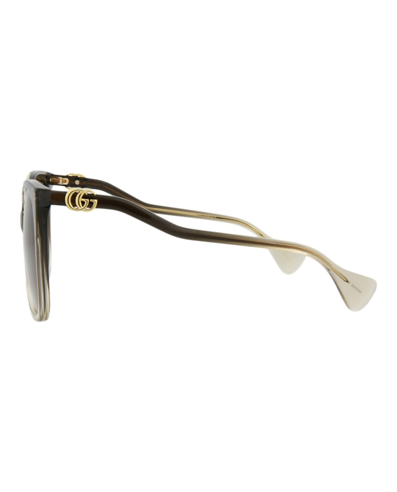 Gucci Square-Frame Acetate Sunglasses Brown Brown Brown (GG1010S-30011580-002)