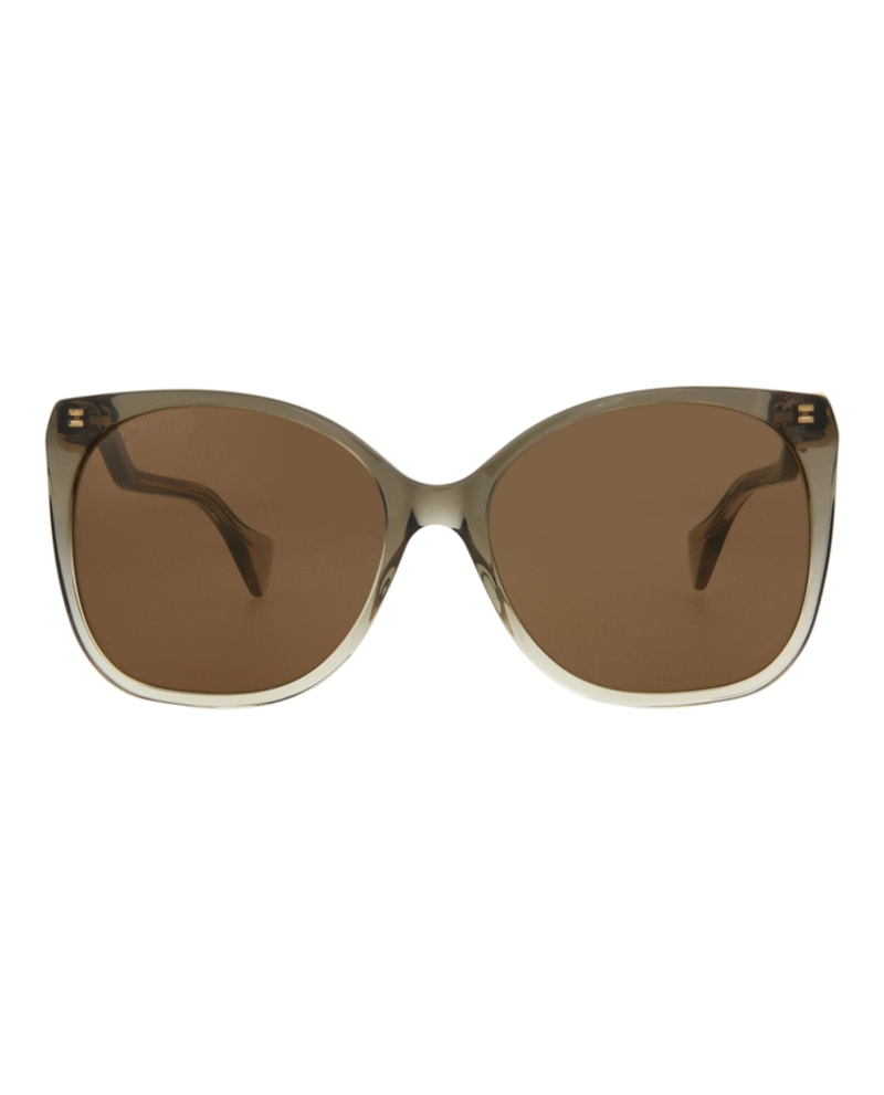 Gucci Square-Frame Acetate Sunglasses Brown Brown Brown (GG1010S-30011580-002)