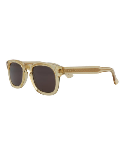 Gucci Square-Frame Acetate Sunglasses Brown Brown Grey (GG0182S-30001748-006)