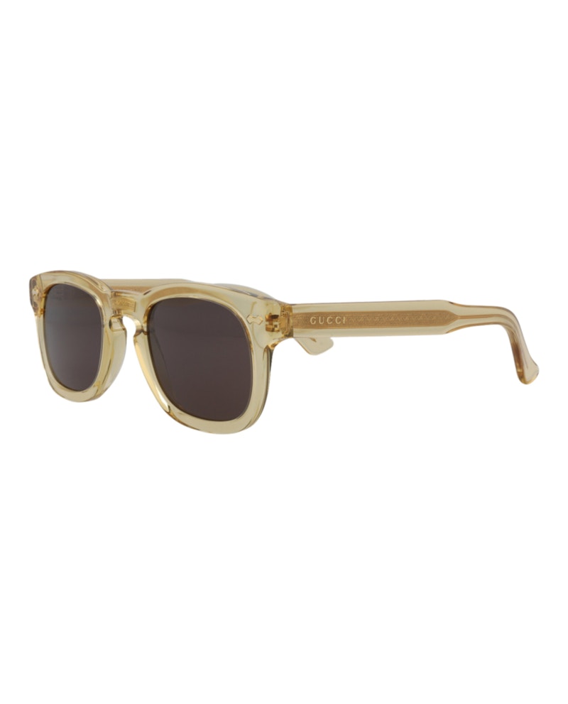 Gucci Square-Frame Acetate Sunglasses Brown Brown Grey (GG0182S-30001748-006)