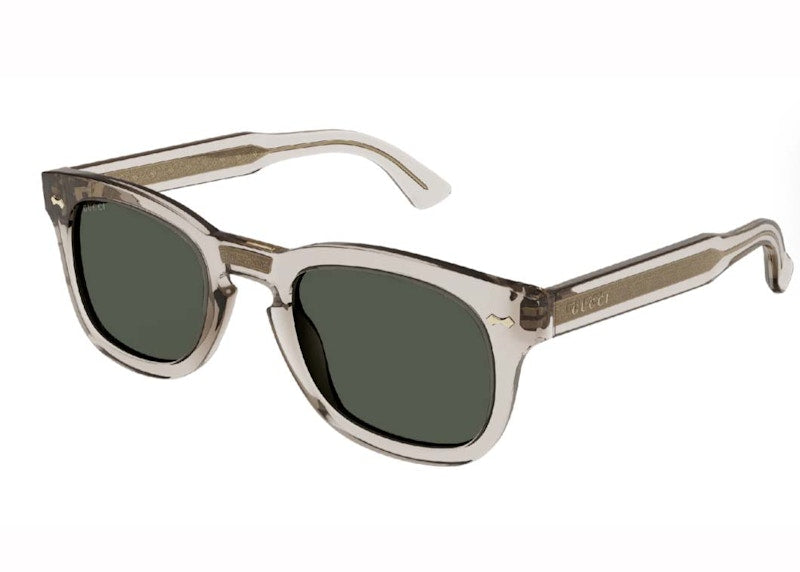 Gucci Square-Frame Acetate Sunglasses Brown/Green (GG0182S-30001748-007-20012)