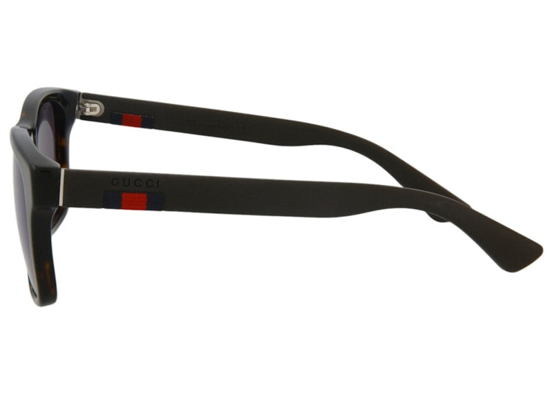 Gucci Square-Frame Acetate Sunglasses Havana/Brown/Blue (GG0008S-30000955-003)