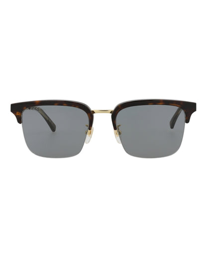 Gucci Square-Frame Acetate Sunglasses Havana/Gold/Grey (GG1226S-30013483-002)