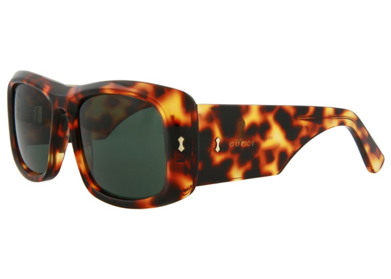 Gucci Square-Frame Acetate Sunglasses Havana/Green (MAEDI-GG1080S-30013039003)