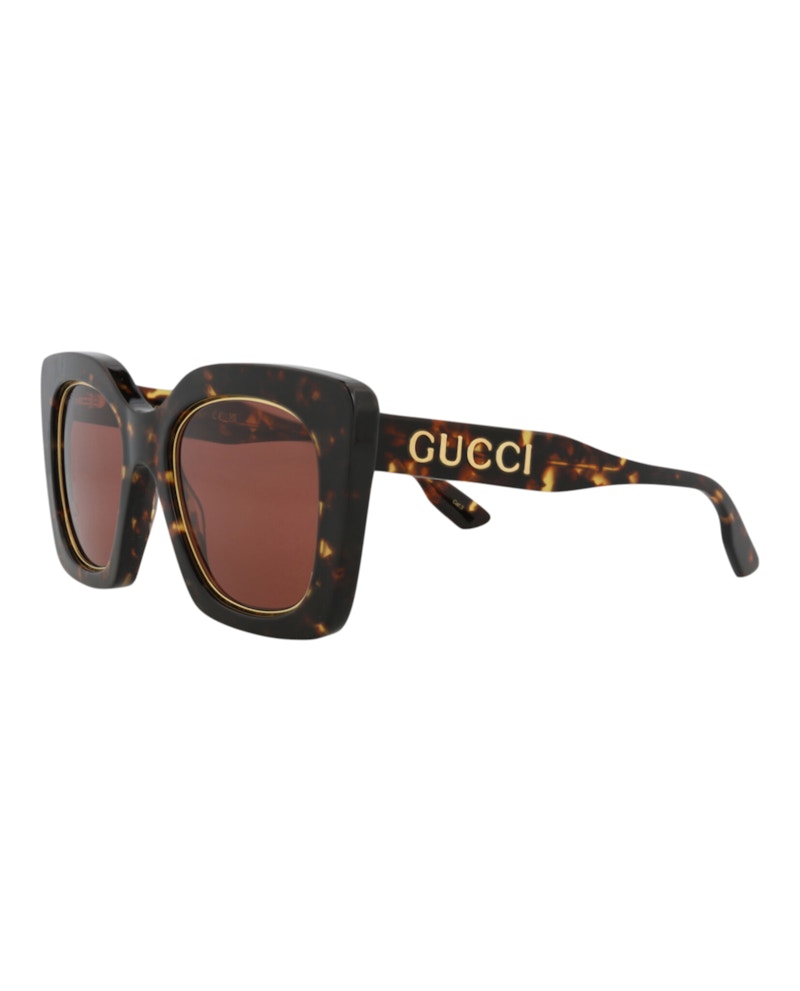 Gucci Square-Frame Acetate Sunglasses Havana/Havana/Brown (GG1151S-30012891-003)