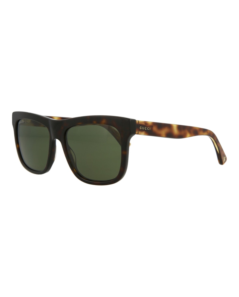 Gucci Square-Frame Acetate Sunglasses Havana Havana Green (GG0158SN-30013800-002)