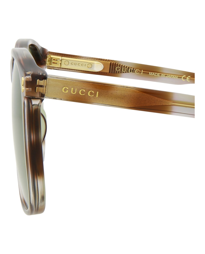 Gucci Square-Frame Acetate Sunglasses Havana Havana Green (GG1041S-30011605-004)