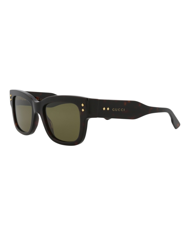Gucci Square-Frame Acetate Sunglasses Havana/Havana/Green (GG1217S-30013478-002)
