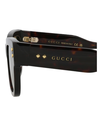 Gucci Square-Frame Acetate Sunglasses Havana/Havana/Green (GG1217S-30013478-002)