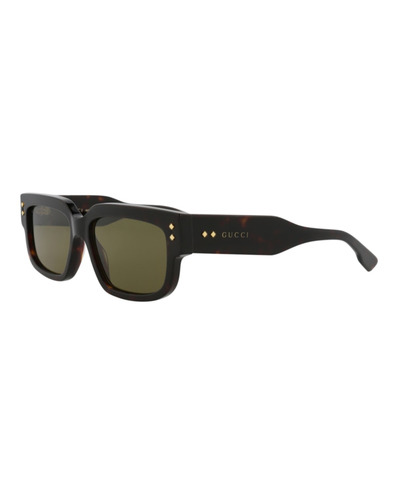 Gucci Square-Frame Acetate Sunglasses Havana/Havana/Green (GG1218S-30013477-002)
