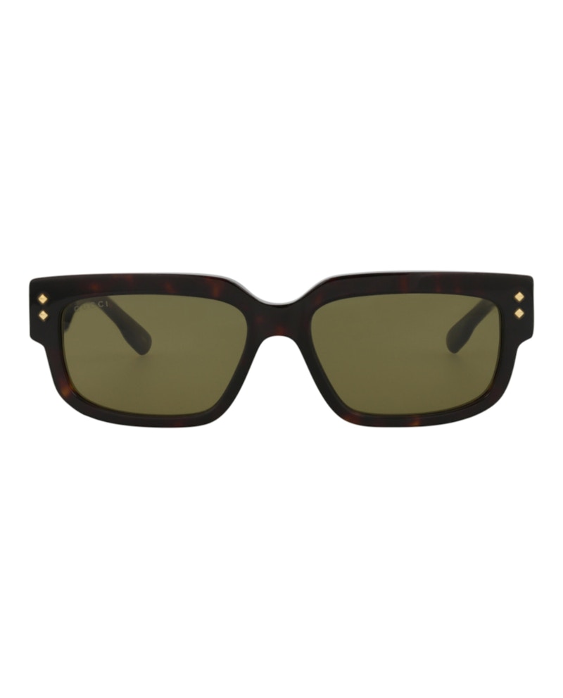 Gucci Square-Frame Acetate Sunglasses Havana/Havana/Green (GG1218S-30013477-002)