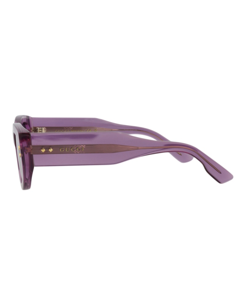 Gucci Square-Frame Acetate Sunglasses Violet/Violet/Blue (GG1215S-30013473-003)