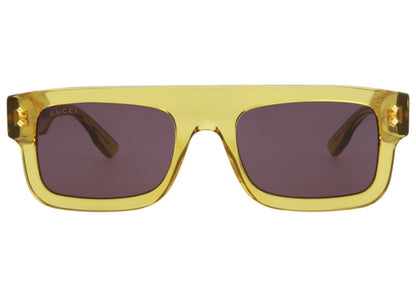 Gucci Square-Frame Acetate Sunglasses Yellow/Grey (GG1085S-30013035-003-70079)