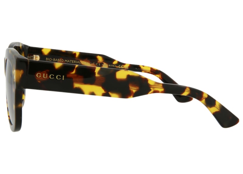 Gucci Square-Frame Bio Acetate Sunglasses Havana/Grey (GG1110S-30012853-003-20356)