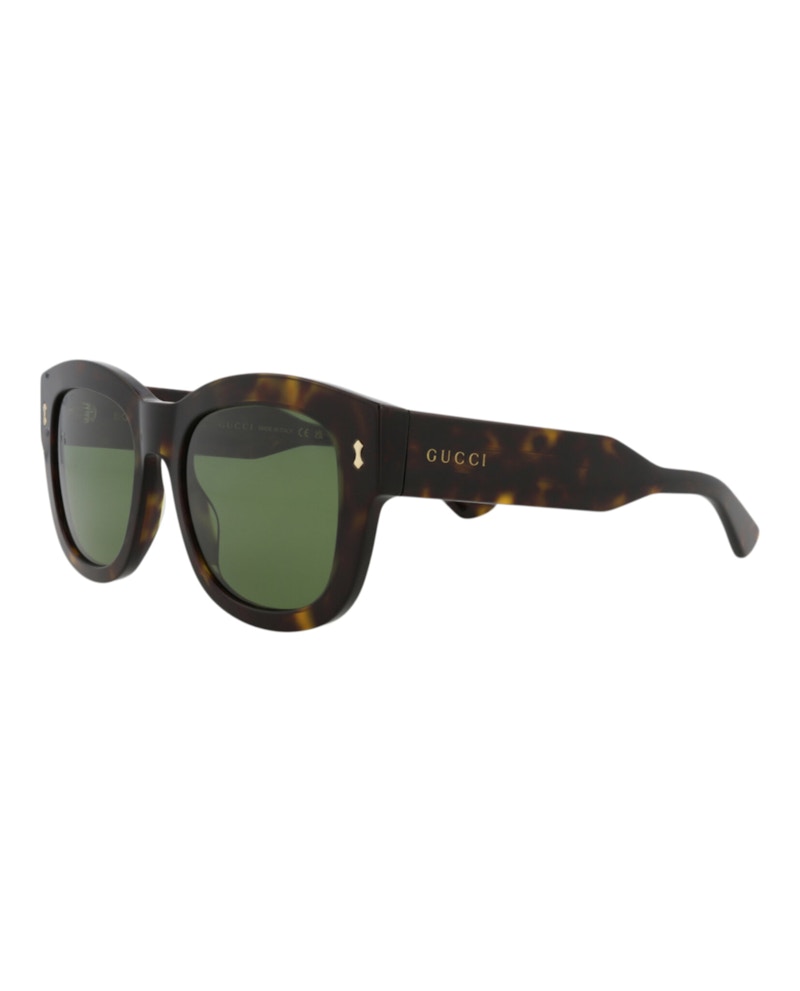 Gucci Square-Frame Bio Acetate Sunglasses Havana Havana Green (GG1110S-30012853-002)